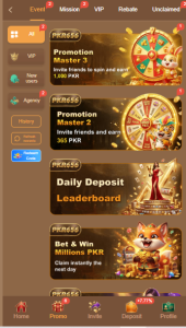 PKR 656 Game bonuses page displaying welcome bonus, promotional offers, and reward campaigns.