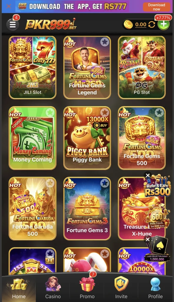 pkr 999 game