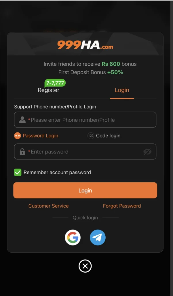 999ha login